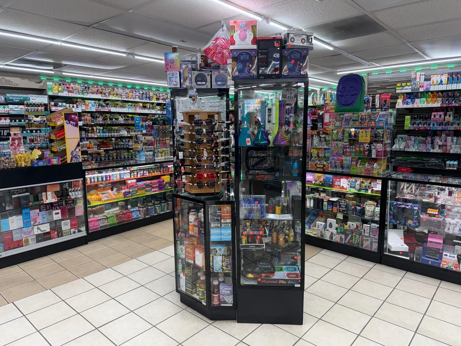 The main sales floor at IB Smoke Plus-Store